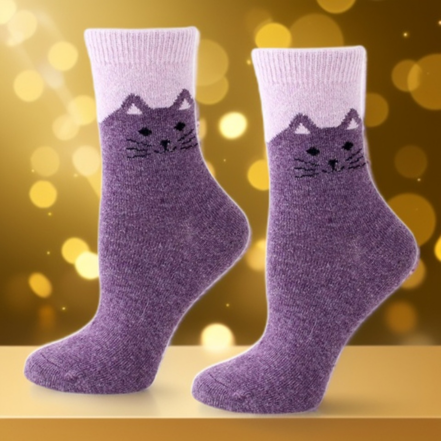 Cute Cartoon White black Socks for Women Cute Cat Paw Pattern Female Fleece Warm Funny Animal Dot Socks Home Floor Sleeping