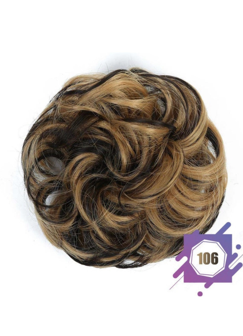 Curly Messy Hair Bun Piece Updo Scrunchie Fake Natural Bobble Hair Extensions UK